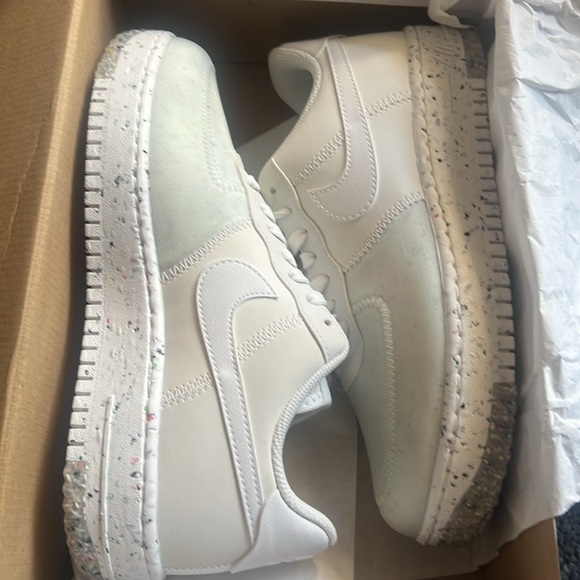 Nike Shoes - Nike Air Force 1 Crater Summit White. 7.5. Possible factory flaw (see pic)